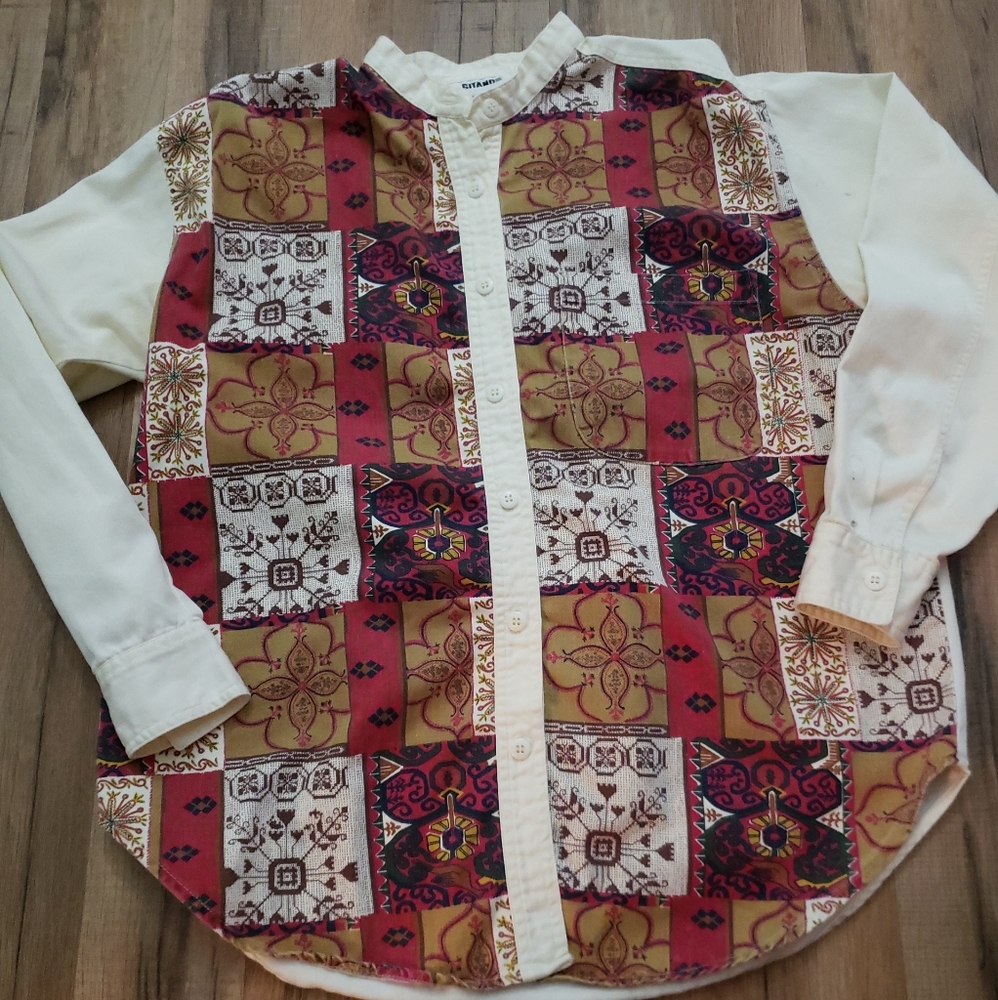 Vtg 90s Gitano button up top size small